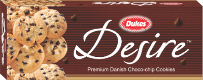 Dukes Desire Premium Danish Choco-chip cookies 70g x 25 Boxes