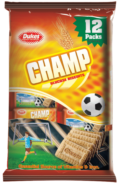 Dukes Champ Glucose Biscuits Value pack 45g x 12 pcs x 4 Packs