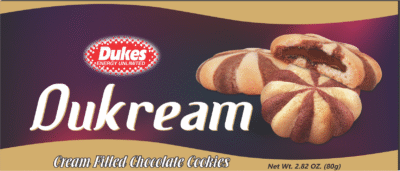 Dukes Dukream Cream Filled Chocolate Cookies