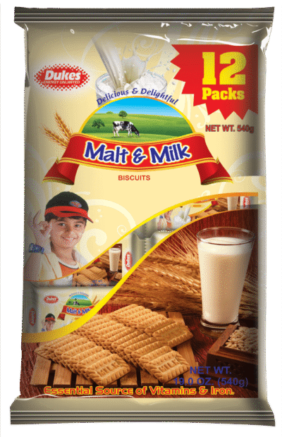 Dukes Malt 'n' Milk Value Pack 45g x 12 Pcs x 4 Packs