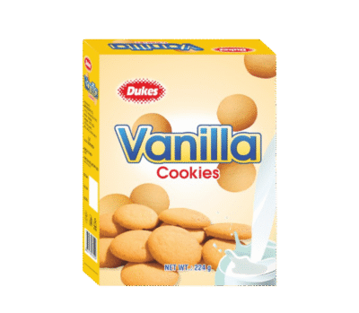 Dukes Vanilla Cookies 224g x 12 Boxes