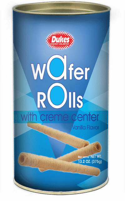 Dukes Wafer Rolls 300g x 12 Canisters - Image 3